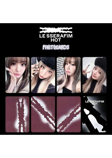 Le Sserafım Sakura '' Hot '' Photocards Set