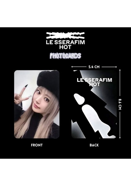 Le Sserafım Sakura '' Hot '' Photocards Set fiyatları