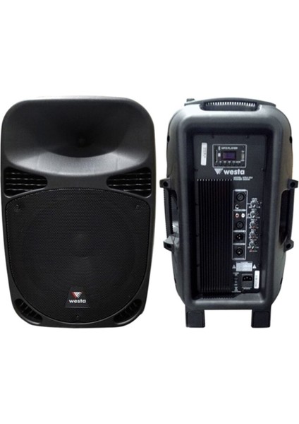 WSA-12A 300 Watt Usb/sd/bluetooth Destekli 30 cm Iki Yollu Aktif Kabin Hoparlör