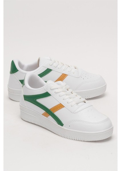 Kadın Günlük Sneaker Ayakkabı BEYAZ - YEŞİL fiyatları