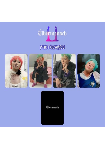 G-Dragon '' Übermensch '' Photocards Set 2