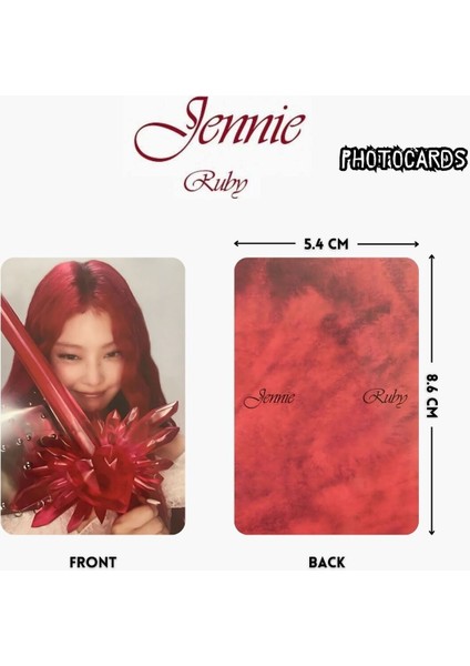 Blackpınk Jennie '' Ruby '' Photocards Set 1