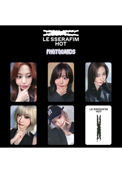 Le Sserafım '' Hot '' Photocards Set Pob 1