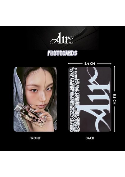Itzy Yeji '' Aır '' Photocards Set B