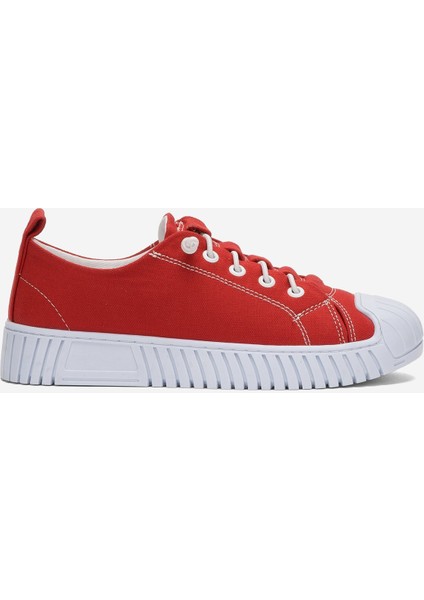 Kolay Giyilebilir Lastik Bağcıklı Spor Keten Sneaker Ayakkabı Füme
