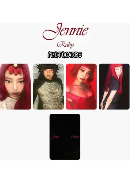 Blackpınk Jennie '' Ruby '' Photocards Set 3