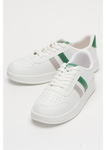 Kadın Günlük Spor Sneaker Ayakkabı BEYAZ-YEŞİL indirimleri