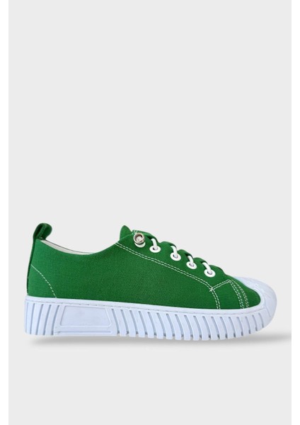 Kolay Giyilebilir Lastik Bağcıklı Spor Keten Sneaker Ayakkabı Füme