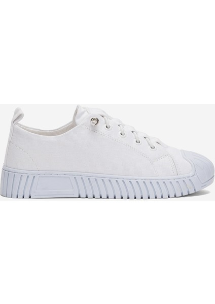 Kolay Giyilebilir Lastik Bağcıklı Spor Keten Sneaker Ayakkabı Füme