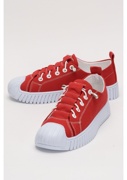 Kolay Giyilebilir Lastik Bağcıklı Spor Keten Sneaker Ayakkabı Füme