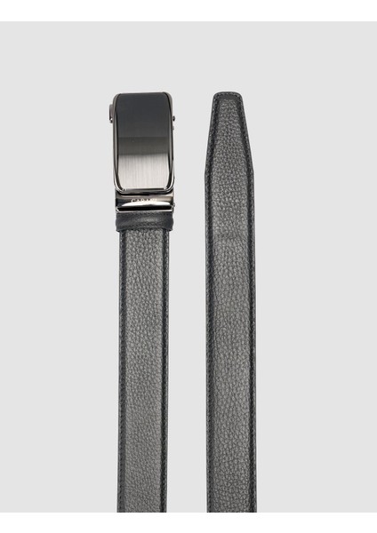 %100 Hakiki Deri Siyah 3,5 cm Erkek Kemer modelleri