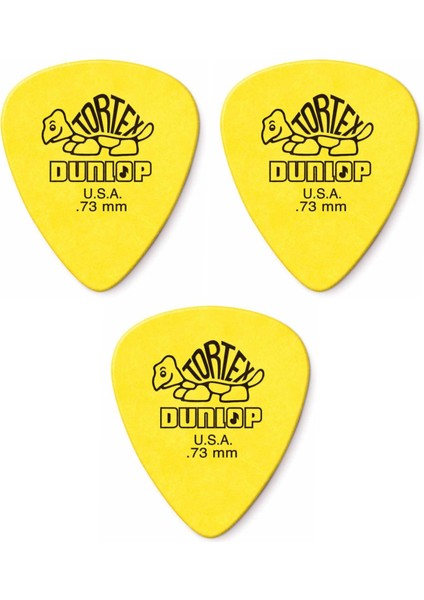 Jim Dunlop 418P.73 Tortex Standard 3 Adet Gitar Penası 0,73MM