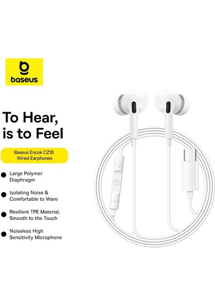 Encok CZ18 Kablolu Kulaklık, Beyaz fiyatları