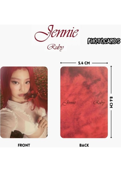 Blackpınk Jennie '' Ruby '' Photocards Set 2 fiyatları