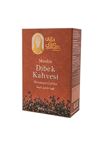 Sultan Mardin Dibek Kahvesi 250 G Paket - Otantik ve Geleneksel Zengin Lezzet - Menengiç, Türk Kahvesi ve Kakule Olmak Üzere Farklı Bileşen Içerikli