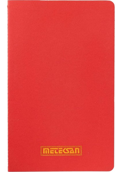 Notes 13X21 cm Karton Kapaklı Iplik Dikişli Defter, 24 Yaprak, Düz, Kırmızı