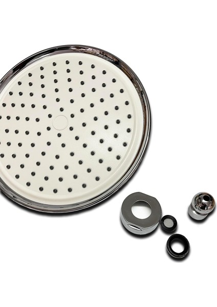 Yüksek Kaliteli Tepe Duş Başlığı (Beyaz Krom)