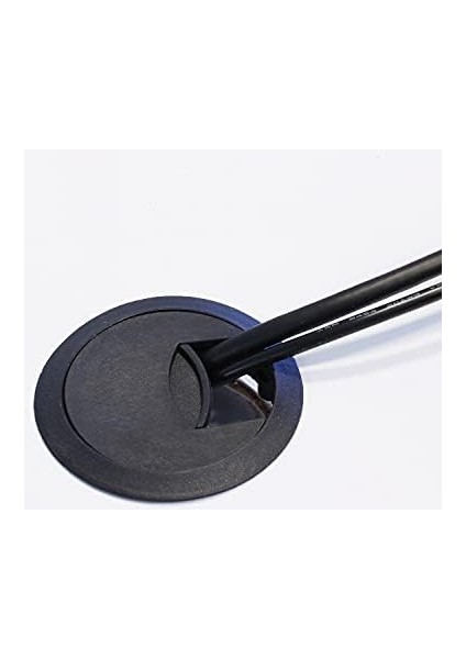 Masa Üstü Kablo Kanalı Deliği Kapağı Siyah Masa Kapağı 6 cm (5 Adet) fiyatları