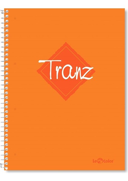 Color 20100/2 Tranz Pp Kapak, 1.hamur Kağıt Spiralli Defter, Turuncu