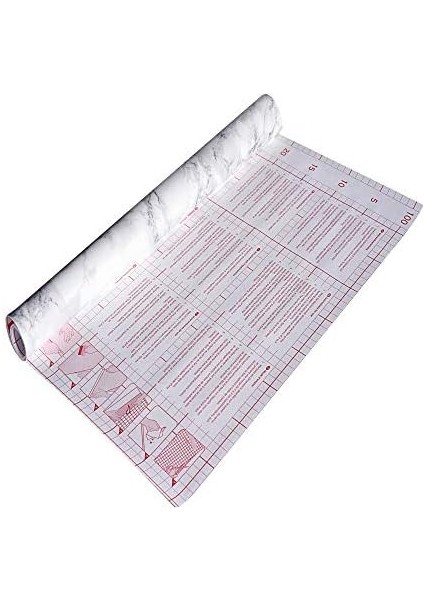 D-C Fix 346-0306-4PK Dekoratif Kendinden Yapışkanlı Film, Gri Mermer, 17 "x 78" Rulo, 4'lü Paket