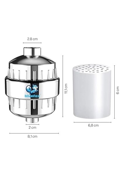 Silver Model Duş Filtresi- Kloru ve Kireci - Saçlarınızı Yumuşatır. fiyatları