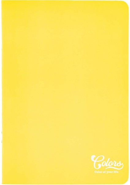 Colors A5 60 Yaprak Kareli Defter, Sarı