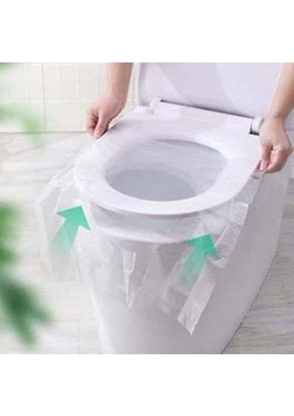 Tek Kullanımlık Hijyenik Klozet Kapağı Örtüsü - 50 Adet, Seyahat Için Ideal