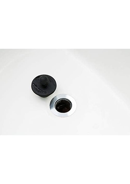 Küvet 2'li Paket Küvet ve Banyo Lavabo Süzgeçleri Için Evrensel Durdurucu, Siyah Fiş 2pk, 2 Adet