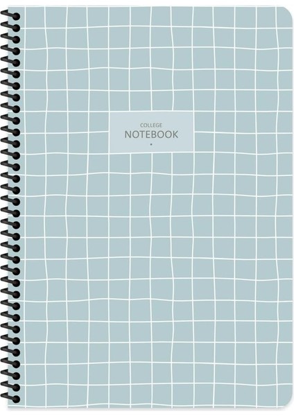 Color A4 80 Yaprak Kareli Pp Kp. Spiralli College Defter