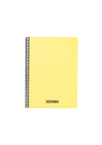 Karina Pastel Serisi, A4 100 Yaprak Çizgili Pp Kapaklı Spiralli Defter, Sarı modelleri