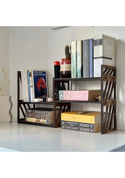 Kayar Kitaplık - Raf Düzenleyici, Ayarlanabilir Genişlik, Modern Tasarım, Kitap ve Ofis Malzemesi Saklama Çözümü modelleri