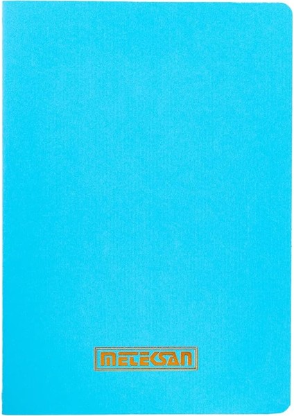 Notes 17X24 cm Karton Kapaklı Iplik Dikişli Defter, 32 Yaprak, Düz, Mavi