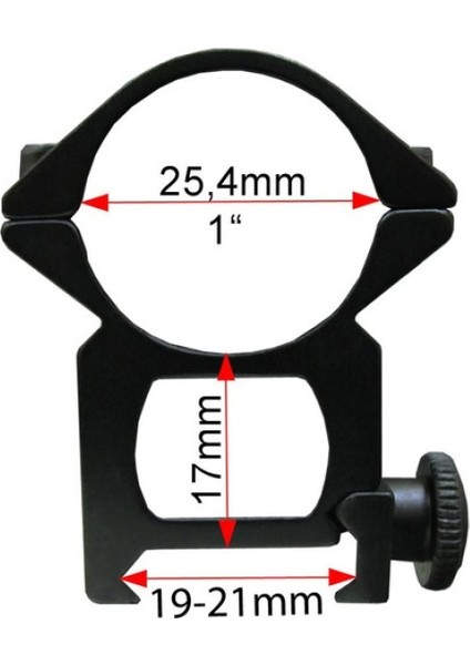 Çift Vidalı 22 mm Dürbün Montaj Ayağı