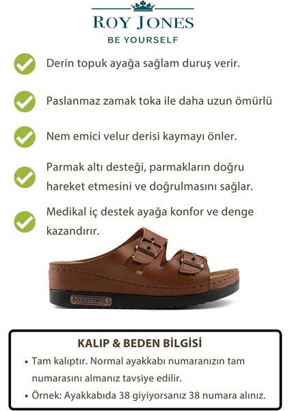 Kadın Ortopedik Anatomik Tabanlı Konfor Modeli Çift Bantlı Tokalı Rahat Dışarı & Ev Içi Terliği modelleri