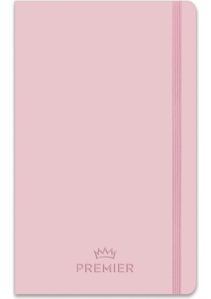 Color 13X21 96 Yaprak Kareli Ciltli Premier Defter - Pembe