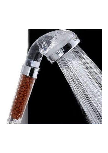 Boncuklu Su Tasarruflu Duş Başlığı Arıtma Filtre Sistemli Tazyik
