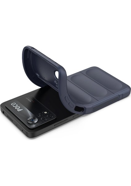Xiaomi Poco X4 Pro 5g Kılıf Optimum Silikon - Lacivert Mrayd