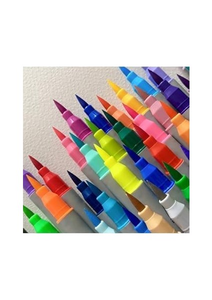 & Art Çift Taraflı Brush Pen ve Fineliner (Fırça Uçlu+Ince Uç) 48 Renk modelleri