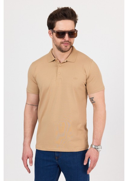 Regular Fit Penye Esnek Polo Yaka Tişört