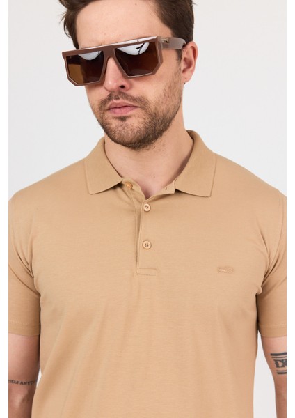 Regular Fit Penye Esnek Polo Yaka Tişört fiyatları