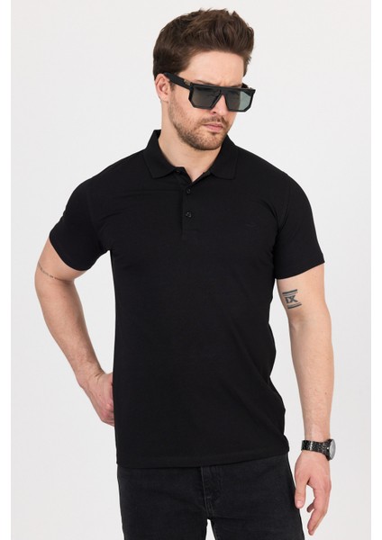 Regular Fit Penye Esnek Polo Yaka Tişört