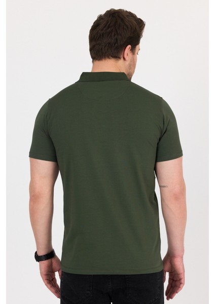 Regular Fit Penye Esnek Polo Yaka Tişört fırsatları