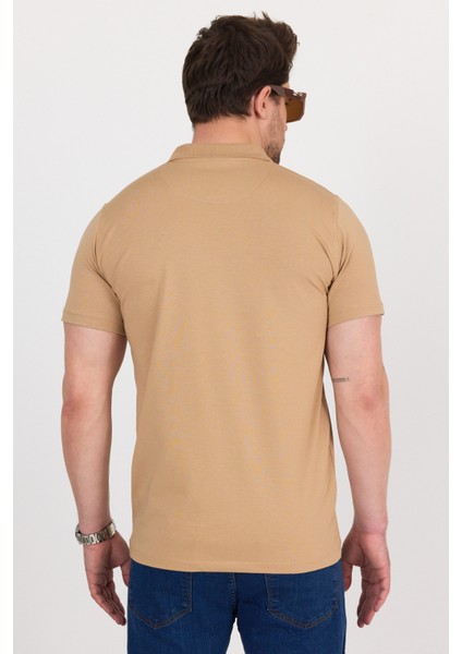 Regular Fit Penye Esnek Polo Yaka Tişört fırsatları