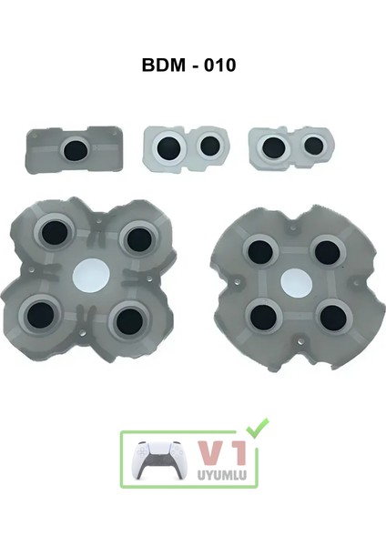 Ps5 Iç Lastik Seti V1 Uyumlu BDM-010 Silikon Iletken Ps5 Yedek Parça Kol Tamiri