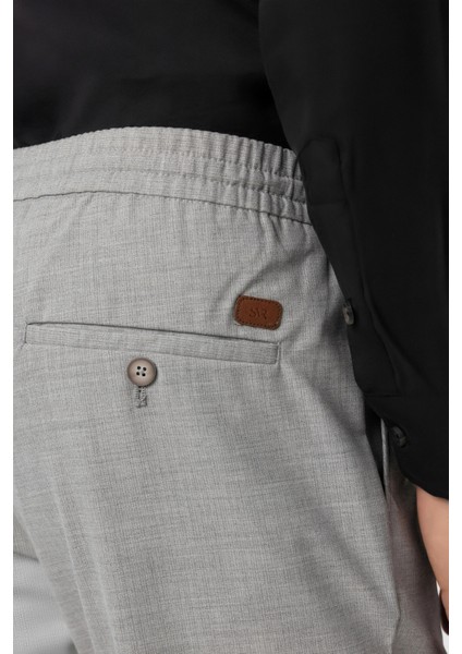 Slim Kalıp Gri Bağcıklı Jogger Pantolon indirimleri