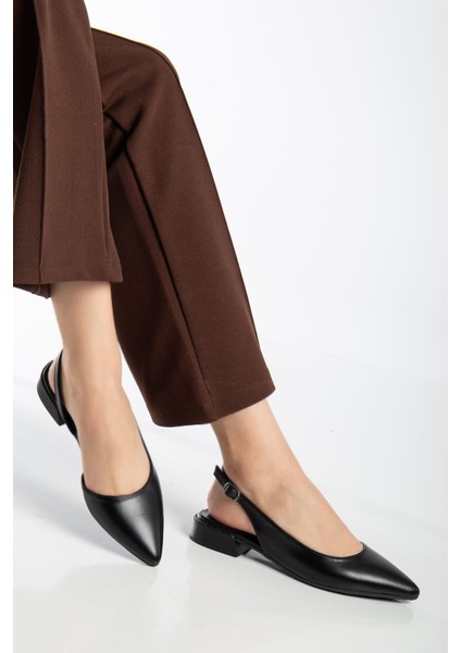 Alisa Karnı Yarık Kadın Babet Siyah Cilt