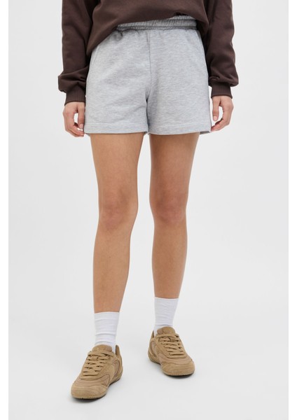 Jxalfa Reg Hw Shorts Swt Grı Melanj Kadın Şort