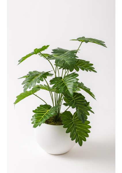 Salon Köşe Yapay Çiçeği 70 cm Küre Saksı modelleri