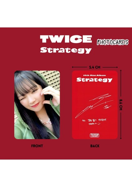 Twıce Jeongyeon '' Strategy '' Photocards Set