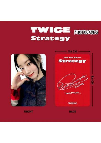 Twıce Dahyun '' Strategy '' Photocards Set fiyatları